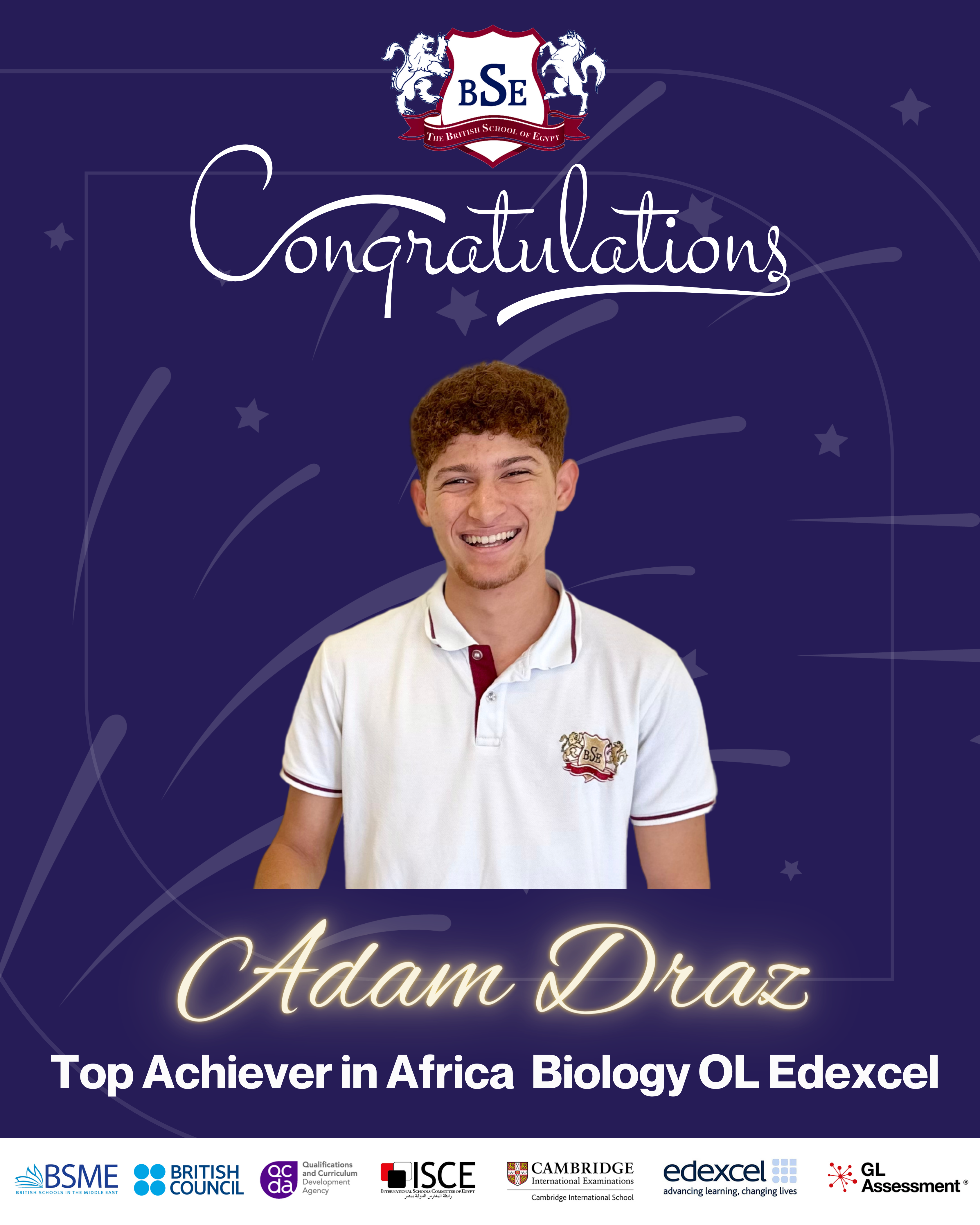 Top Achiever in Africa in Biology OL Edexcel at BSE! 🏆🔬